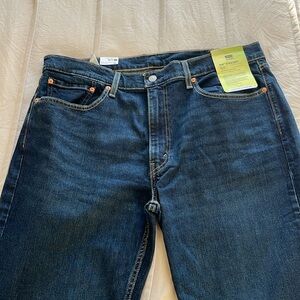 Levi 514 straight jean, dark wash, 38x34